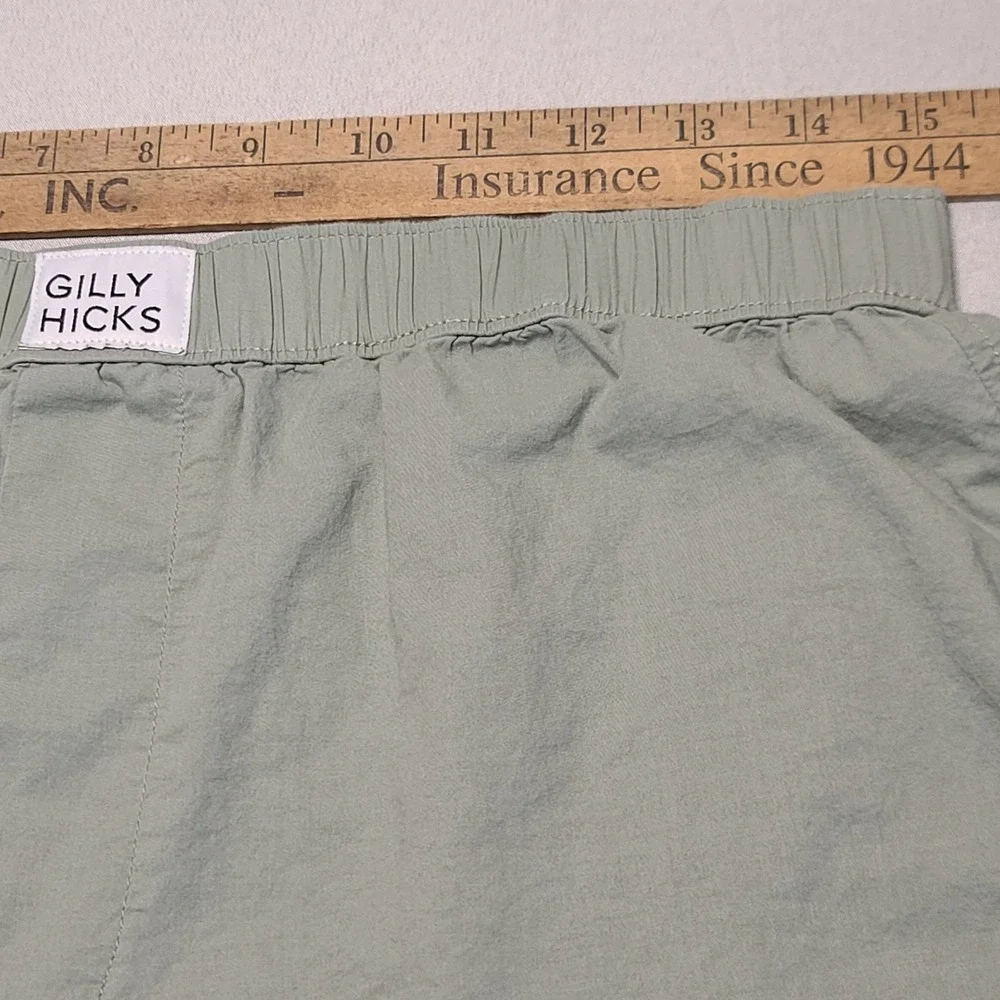 Gilly Hicks Lounge Shorts Mens Medium Sage Green Boxer‎ Style Relaxed Sleepwear